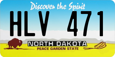 ND license plate HLV471