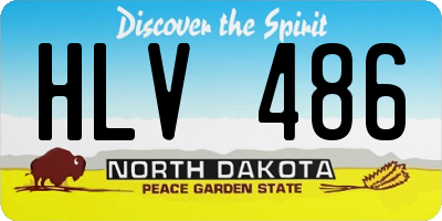 ND license plate HLV486