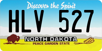 ND license plate HLV527