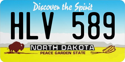ND license plate HLV589
