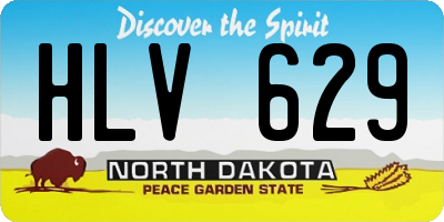 ND license plate HLV629