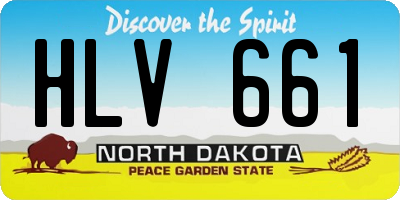 ND license plate HLV661