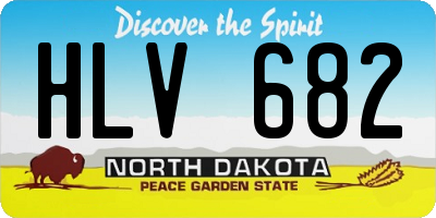 ND license plate HLV682