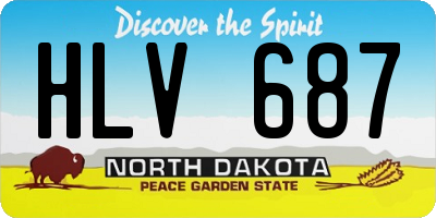 ND license plate HLV687