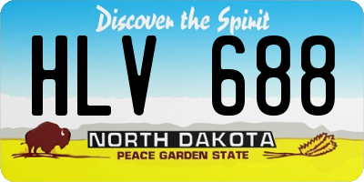 ND license plate HLV688