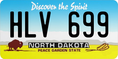 ND license plate HLV699