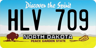 ND license plate HLV709