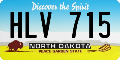 ND license plate HLV715
