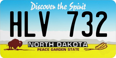 ND license plate HLV732