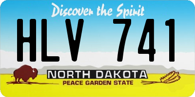 ND license plate HLV741