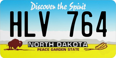 ND license plate HLV764