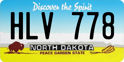 ND license plate HLV778