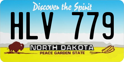 ND license plate HLV779