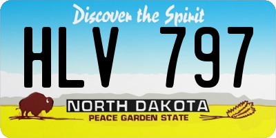 ND license plate HLV797