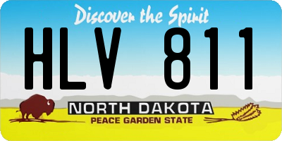 ND license plate HLV811
