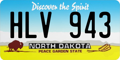 ND license plate HLV943