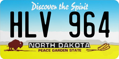 ND license plate HLV964