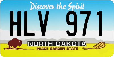 ND license plate HLV971