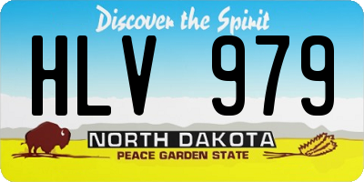 ND license plate HLV979