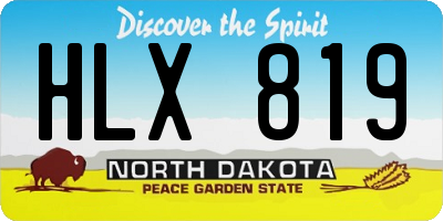 ND license plate HLX819