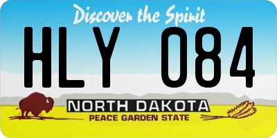 ND license plate HLY084