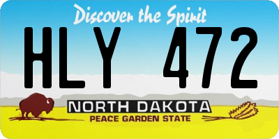 ND license plate HLY472