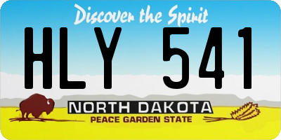 ND license plate HLY541