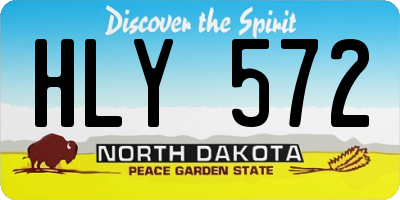 ND license plate HLY572