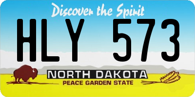 ND license plate HLY573