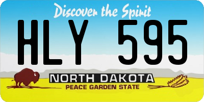 ND license plate HLY595