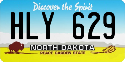 ND license plate HLY629