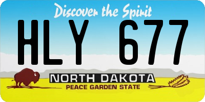 ND license plate HLY677