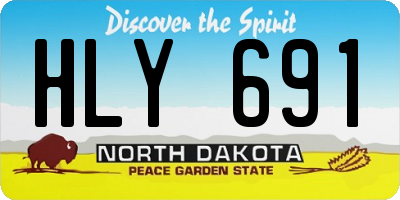 ND license plate HLY691