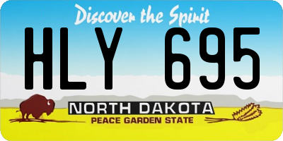 ND license plate HLY695