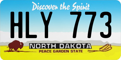 ND license plate HLY773
