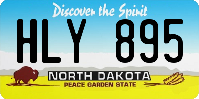 ND license plate HLY895