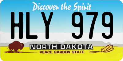 ND license plate HLY979