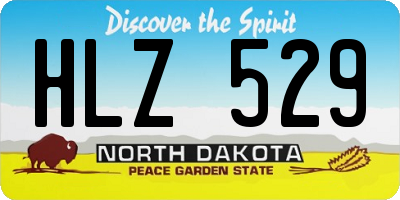 ND license plate HLZ529