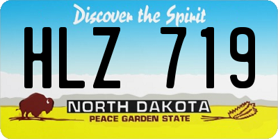ND license plate HLZ719