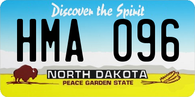 ND license plate HMA096
