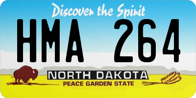 ND license plate HMA264
