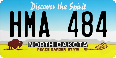 ND license plate HMA484