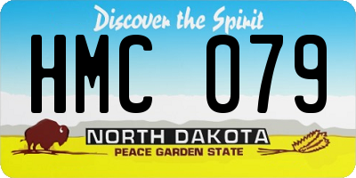 ND license plate HMC079