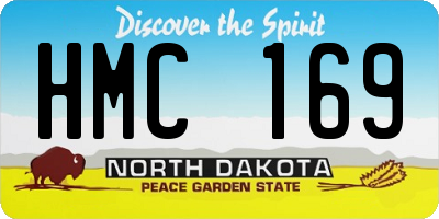 ND license plate HMC169