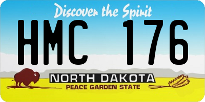 ND license plate HMC176