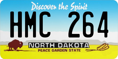 ND license plate HMC264