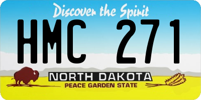 ND license plate HMC271