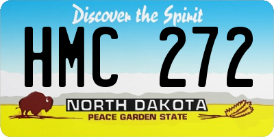 ND license plate HMC272