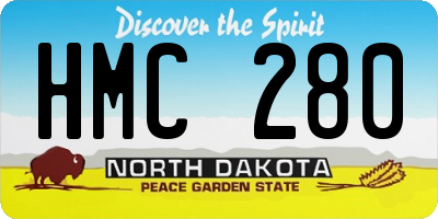 ND license plate HMC280