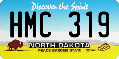 ND license plate HMC319